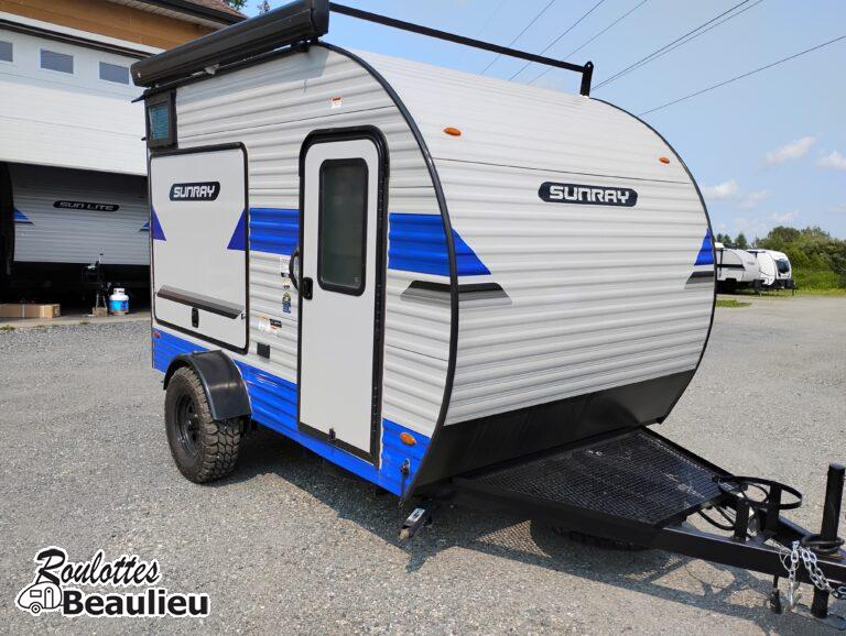 Roulotte Cargo SunSet Park Rv. SunRay 139t 2026 (100watts panneau solaire)