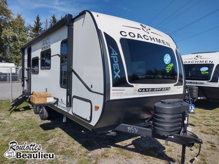 Roulotte Coachmen Apex Nano 224rbs 2026 (400watts panneau solaire)