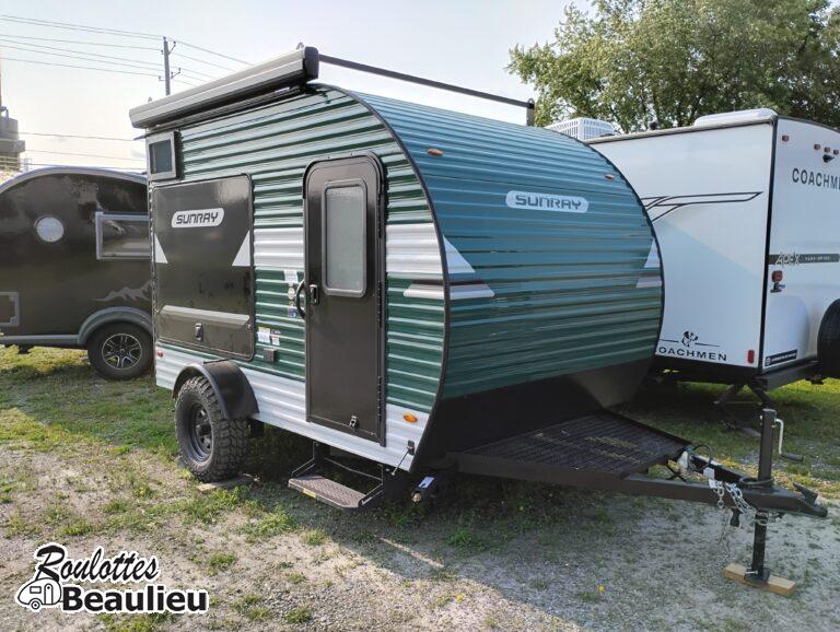 Roulotte Cargo SunSet Park Rv. SunRay 139t 2026 (100watts panneau solaire)
