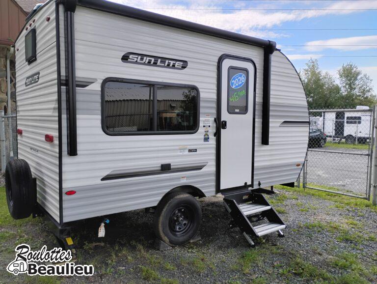 Roulotte Sunset Park Rv SunLite 13bd Ltd 2026 (190watts panneau solaire)